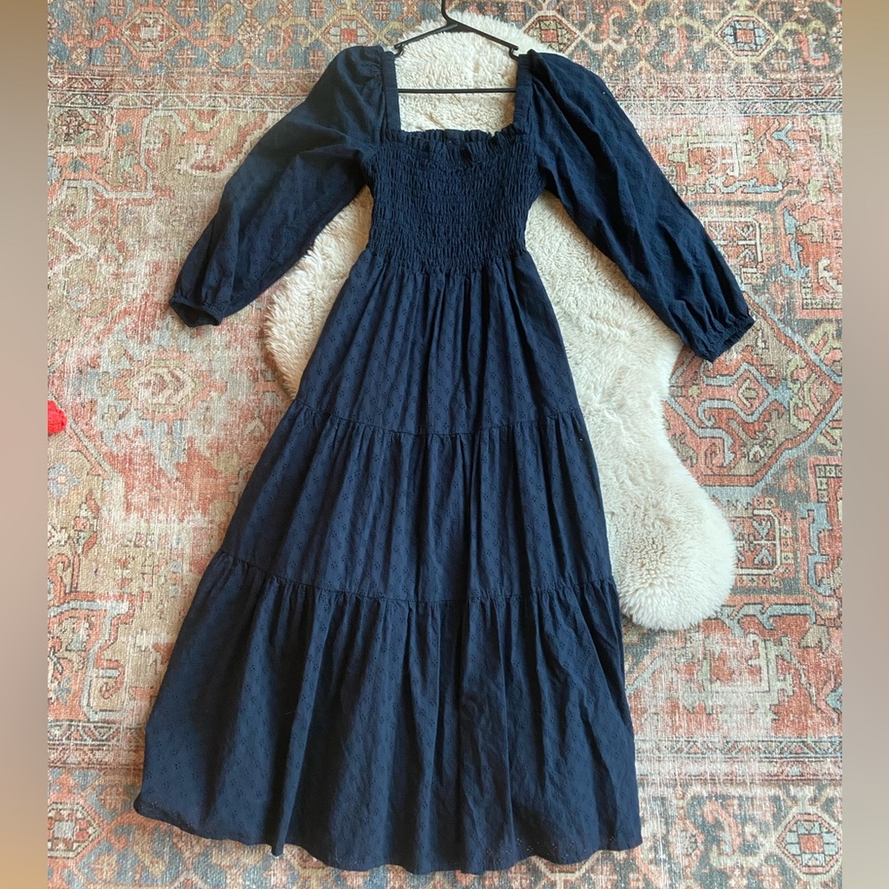 Madewell dress, 'Lucie cut out-back', dark blue